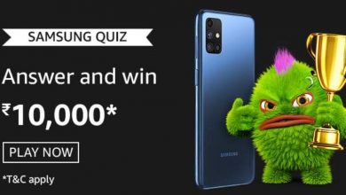 Amazon Samsung Quiz Answers