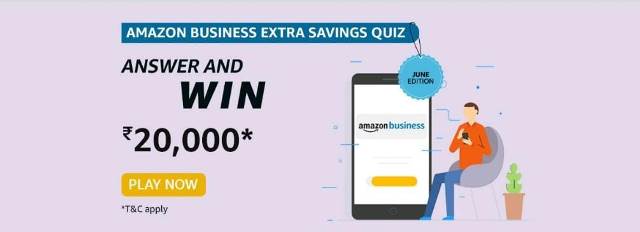 Amazon business extra saving quiz answers