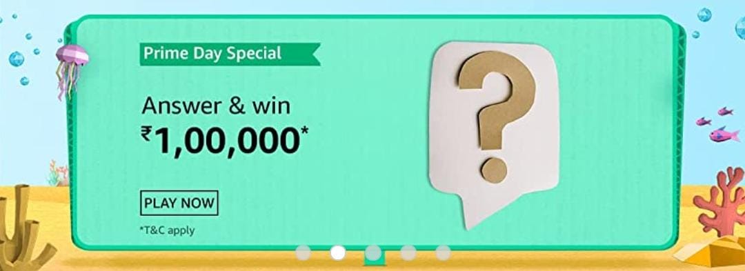 Amazon Prime Day special Quiz answer and Win